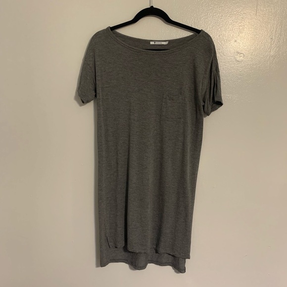 T by Alexander Wang Short Sleeve T-shirt Dress - Picture 2 of 4